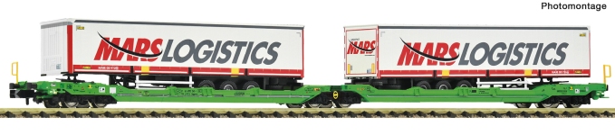 Fleischmann 6660102 - N - Gelenk Taschenwagen Mars Logistic, CFL Cargo, Ep. VI